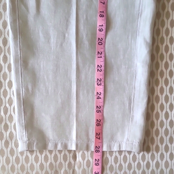 J. Jill  Silver Love Linen Pull On. Straight-Leg Pants. Sz. XL Tall. Scandi Girl - Picture 8 of 14